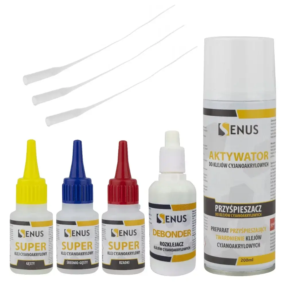 Senus Zestaw – kleje, aktywator, igła i debonder, product image from X3dshop