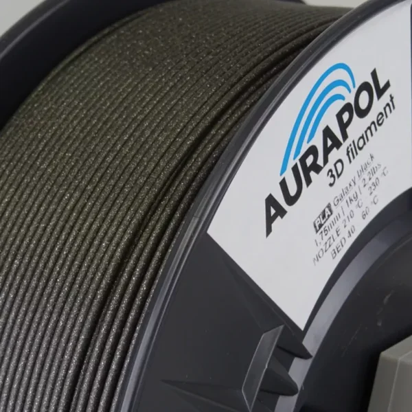 Aurapol Filament PLA Galaxy Czarny - obrazek 2
