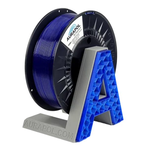 Aurapol Filament PET-G Transparent Ultramarine Niebieski