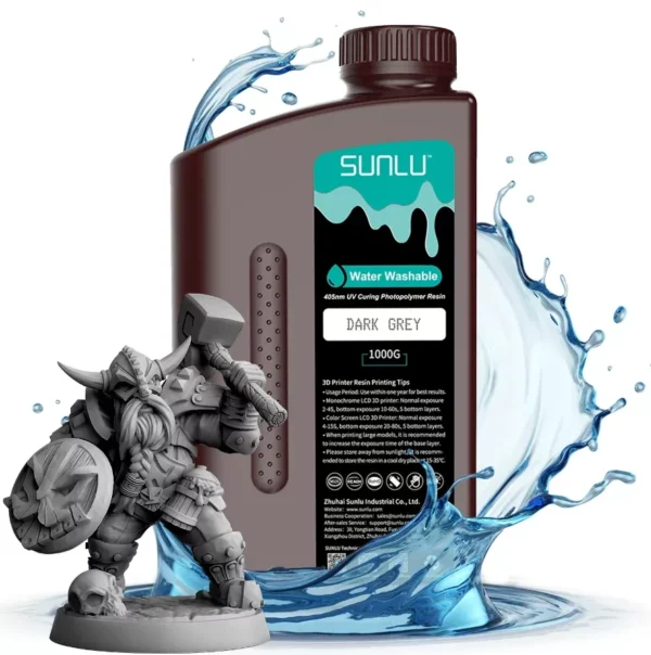 Żywica Water Washable Grey 1 kg - obrazek 2