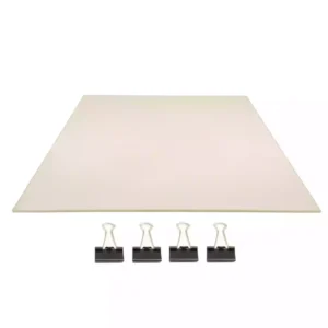Szkło borokrzemowe 235x235 3mm Szlif + 4 Klipy