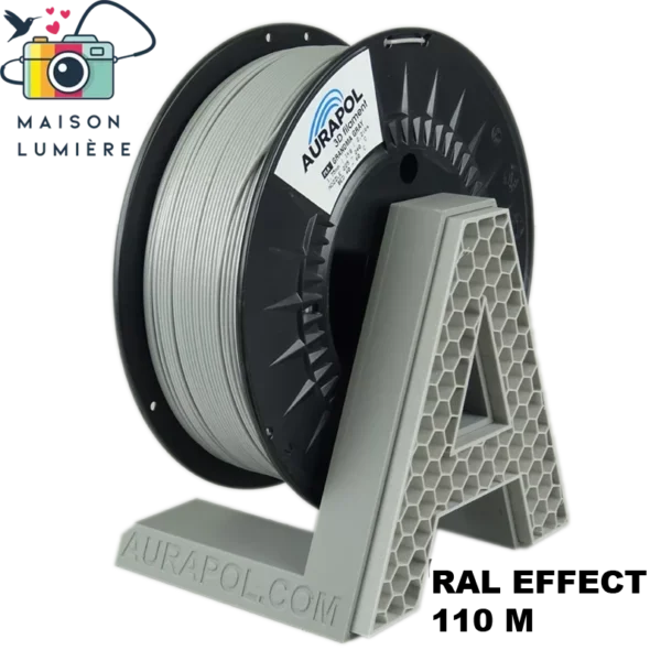 Filament PLA Aurapol Grandma Gray – pastelowa szarość RAL EFFECT 110M