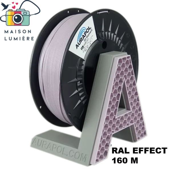Aurapol PLA Lilac Lily – filament w kolorze pastelowego fioletu, RAL EFFECT 160M