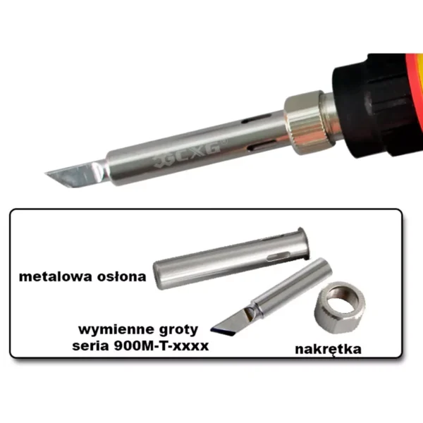 <span style="font-weight: 300;">Inny (produkty bez marki)</span><br>Lutownica E60WT z regulacją temperatury 80 - 500°C - obrazek 3