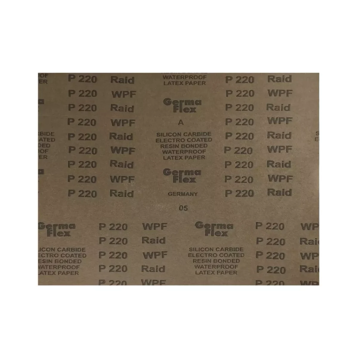 Inny (produkty bez marki) Zestaw papierów ściernych wodnych P220 - 5 szt.