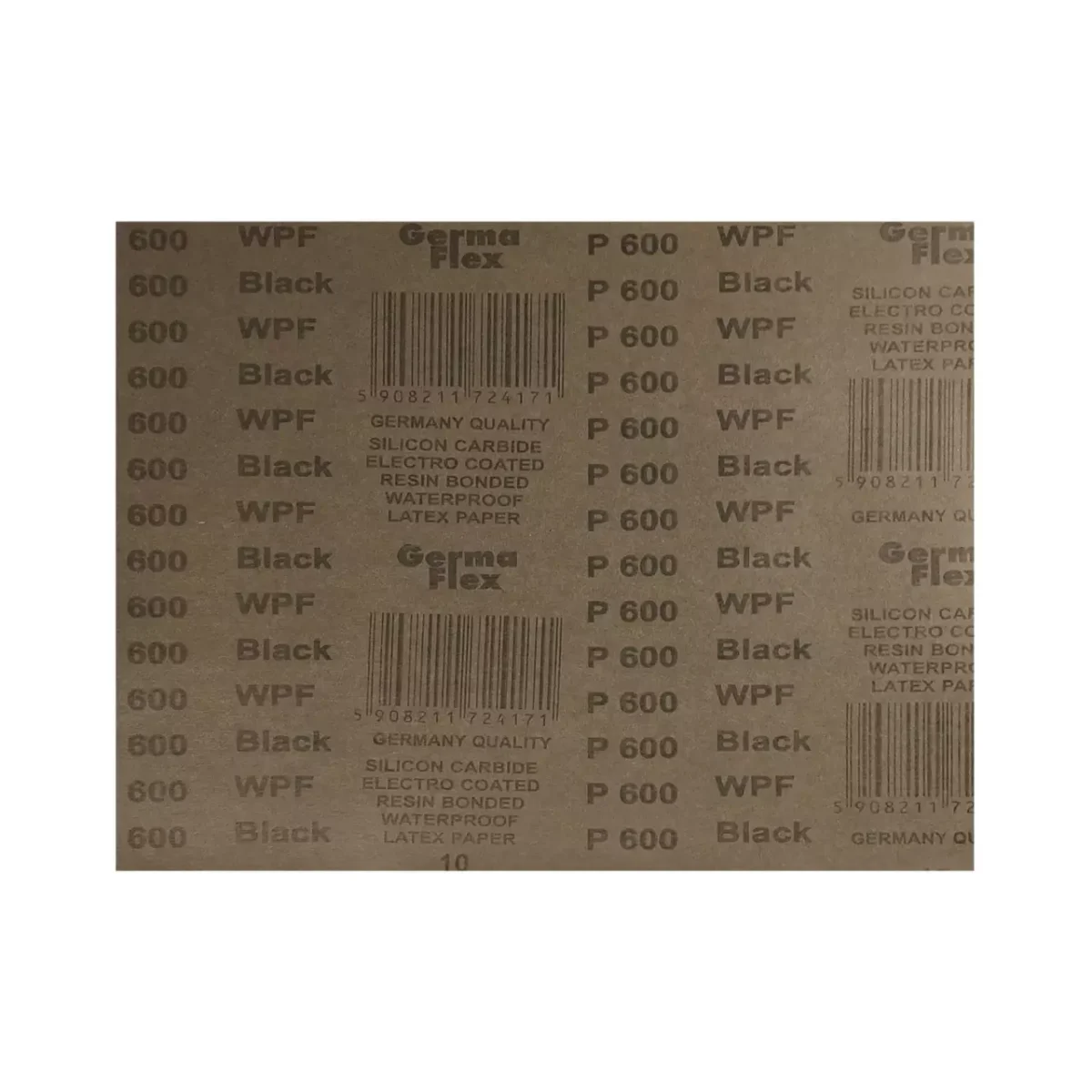 Inny (produkty bez marki) Zestaw papierów ściernych wodnych P600 - 5 szt.