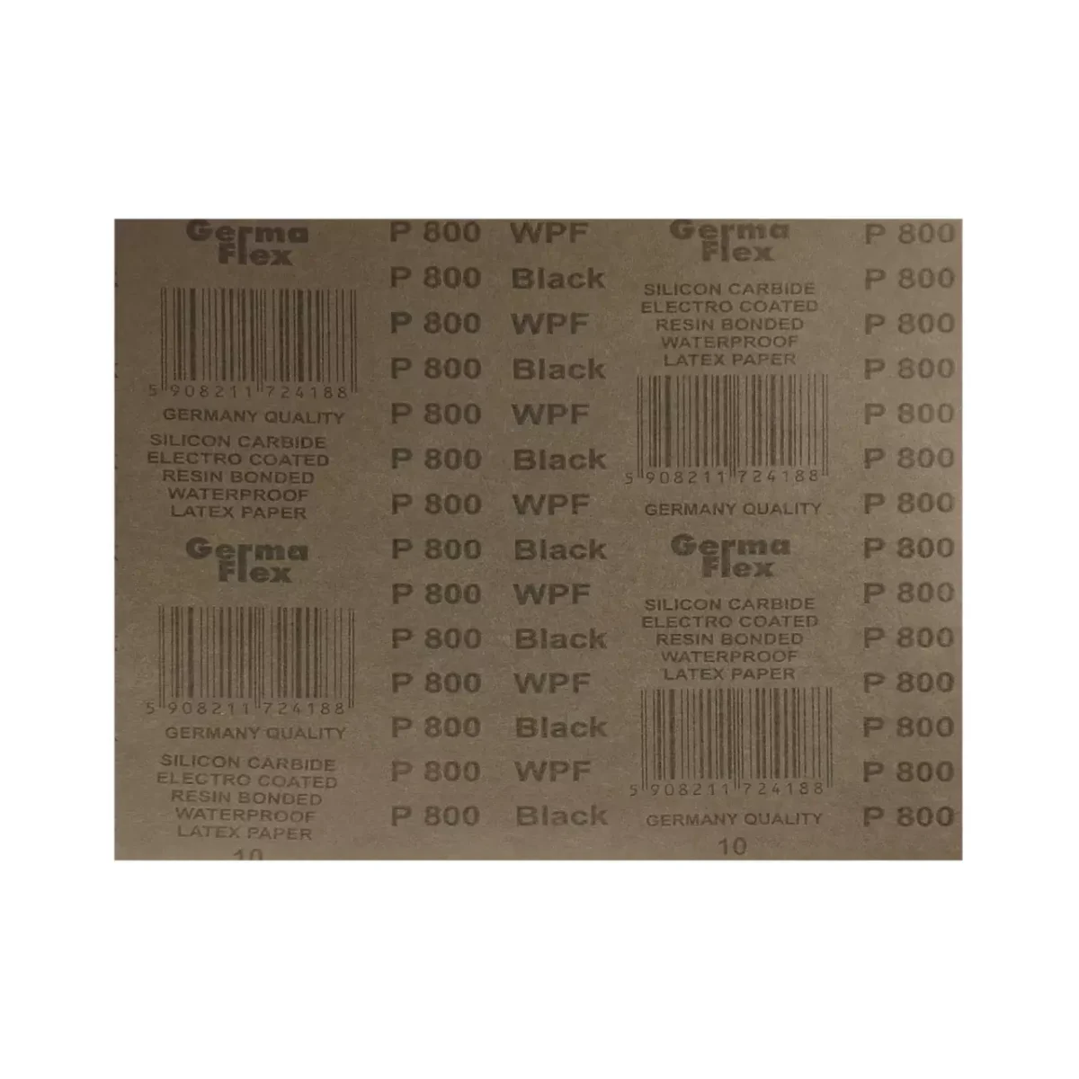 Inny (produkty bez marki) Zestaw papierów ściernych wodnych P800 - 5 szt.