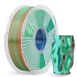 <span style="font-weight: 300;">Sunlu</span><br>Filament PLA+ Silk Tri-Color Black-Gold-Purple - Zielony | Miedziowy