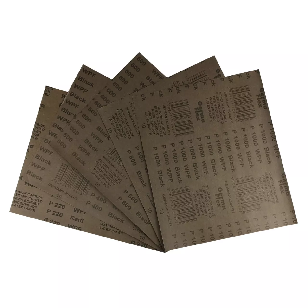 Inny (produkty bez marki) Zestaw papierów ściernych wodnych A4 – 5 szt., product image from X3dshop
