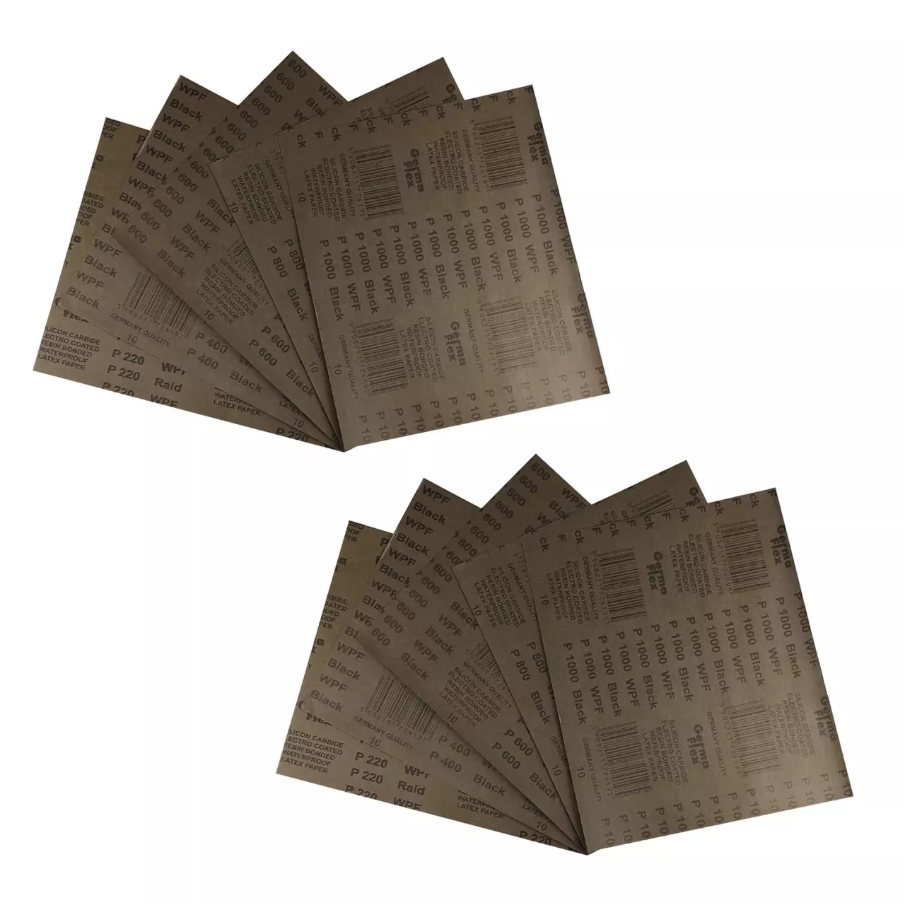 Inny (produkty bez marki) Zestaw papierów ściernych wodnych A4 – 10 szt., product image from X3dshop