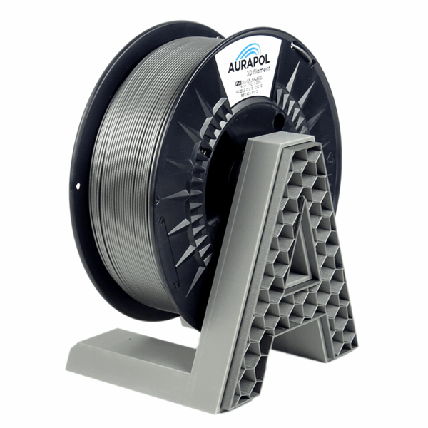 Aurapol PLA srebrny – filament do druku 3D 1,75 mm, 1 kg, biodegradowalny i łatwy w druku