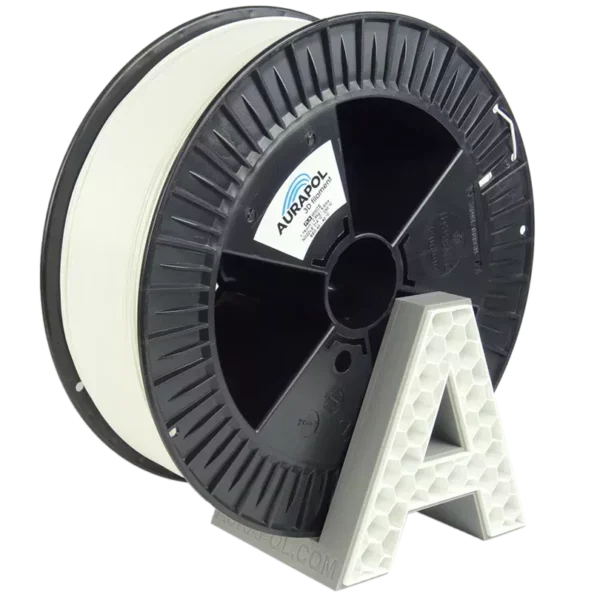 Aurapol PLA Biały – filament do druku 3D, 2,5 kg, kolor biały