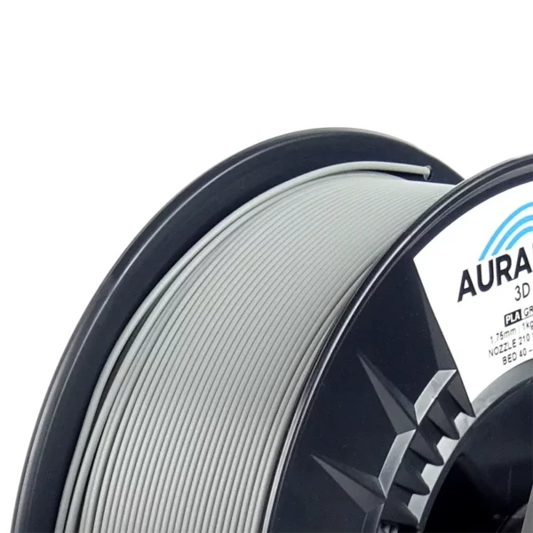 Filament Aurapol PLA 1 kg szary – materiał do druku 3D, biodegradowalny, kompatybilny z AMS Bambu Lab