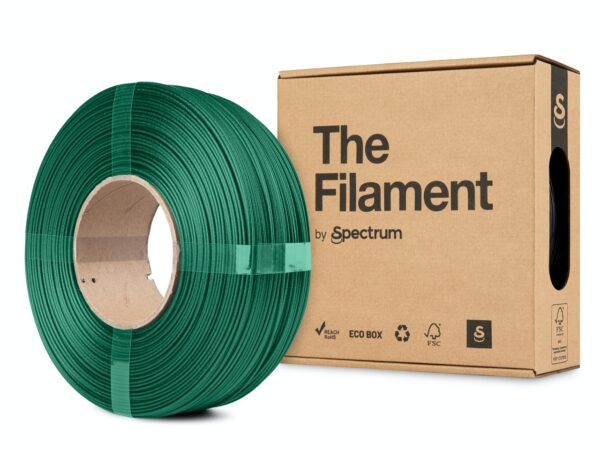 Spectrum PETG CF Green – filament z włóknem węglowym w zielonym odcieniu, ekologiczny ReFill