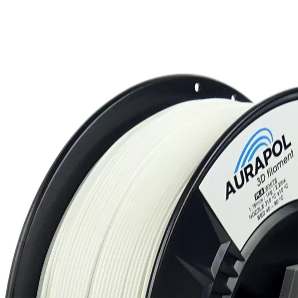 Aurapol PLA Filament 1.75 mm Biały – filament do druku 3D, 1 kg