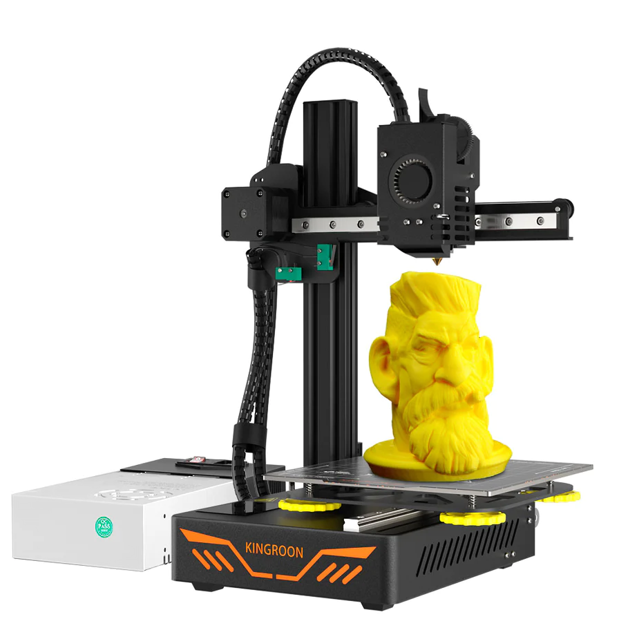 Drukarka 3D Kingroon KP3S 3.0 – kompaktowa drukarka FDM z ekstruderem Titan Direct, do PLA, TPU i PETG, idealna dla początkujących.