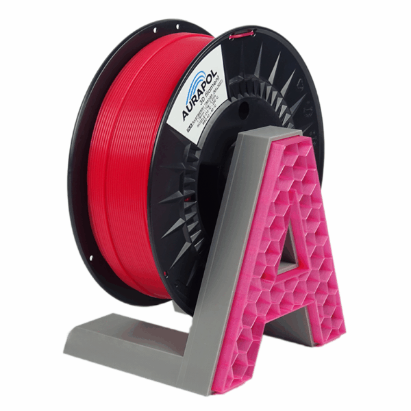 Aurapol PLA Różowy – filament do druku 3D 1,75 mm, 1 kg, biodegradowalny i łatwy w druku