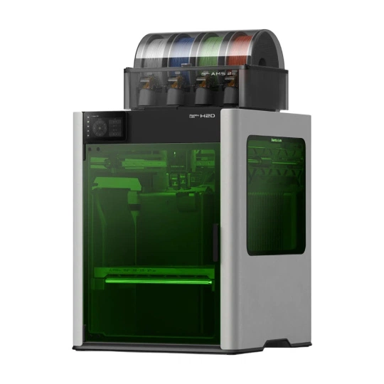 Bambu Lab H2D Laser Full Combo 10W z podwójną głowicą, modułem laserowym i systemem AMS 2 Pro