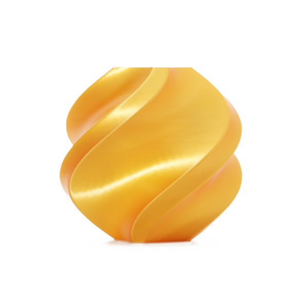 Filament Bambu Lab Silk+ Gold – połyskujący, wytrzymały materiał do druku 3D o doskonałym wykończeniu.