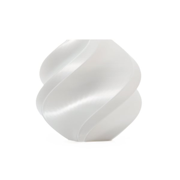 Filament Bambu Lab Silk+ White – połyskujący, wytrzymały materiał do druku 3D o doskonałym wykończeniu.