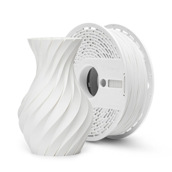 Filament Fiberlogy Matte PLA biały na szpuli, matowa powierzchnia