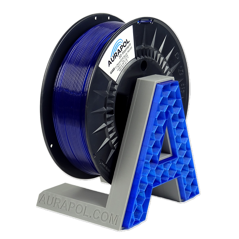 Filament Aurapol PET-G Transparent Ultramarine Blue