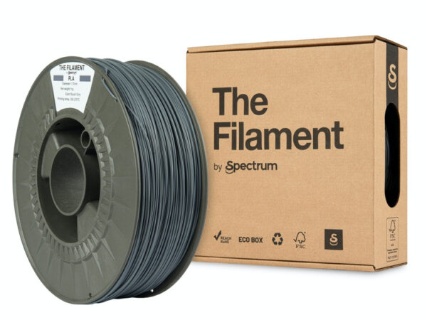 Filament THE FILAMENT PLA by Spectrum szary ciemny, błyszcząca powierzchnia
