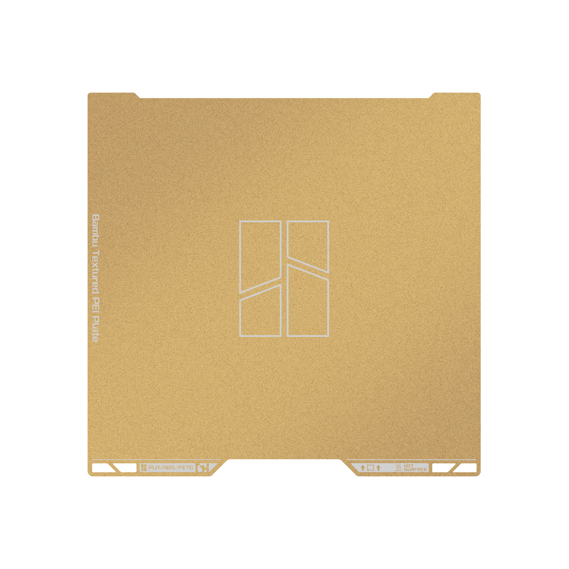 Bambu Lab Podkładka adhezyjna Textured PEI Plate Gold H2, product image from X3dshop