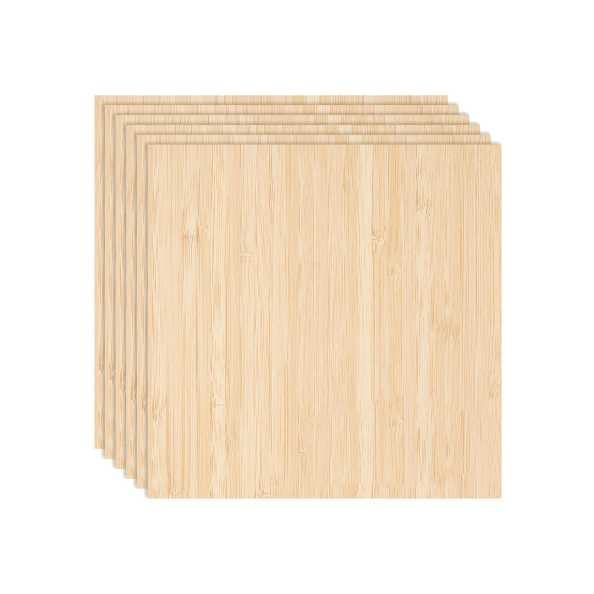 Sklejka bambusowa Bambu Lab 3mm - 6 sztuk, idealna do cięcia laserowego i grawerowania.