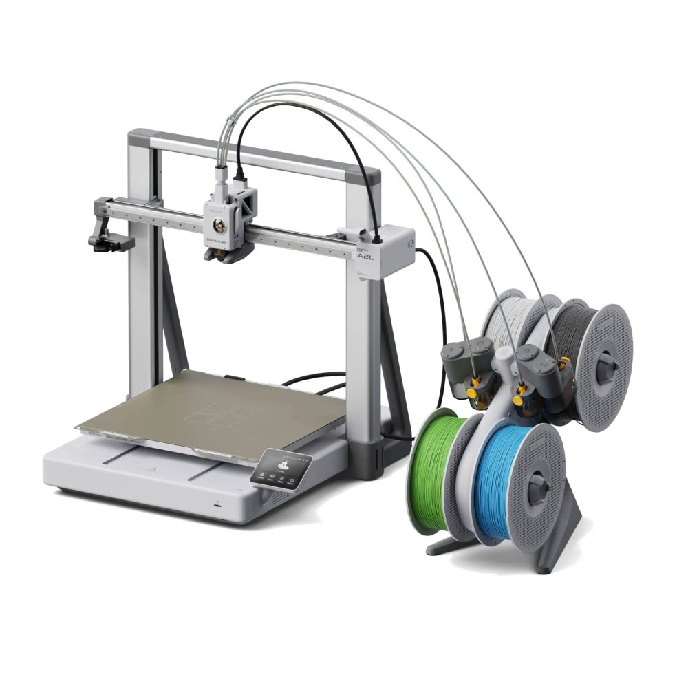 Drukarka 3D Bambu Lab A2L Combo z systemem AMS Lite do druku wielokolorowego i dużym polem roboczym